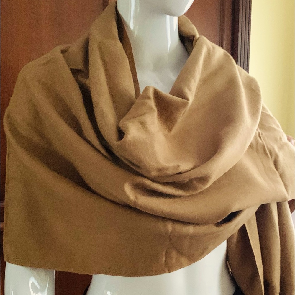 Dark Natural tan color pashmina shawl